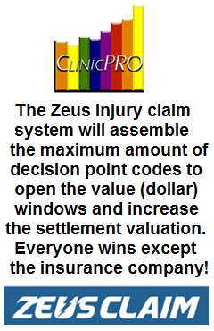 Marilyn K Gard and ClinicPro software team with Zeus claim software to handle personal injury claims.